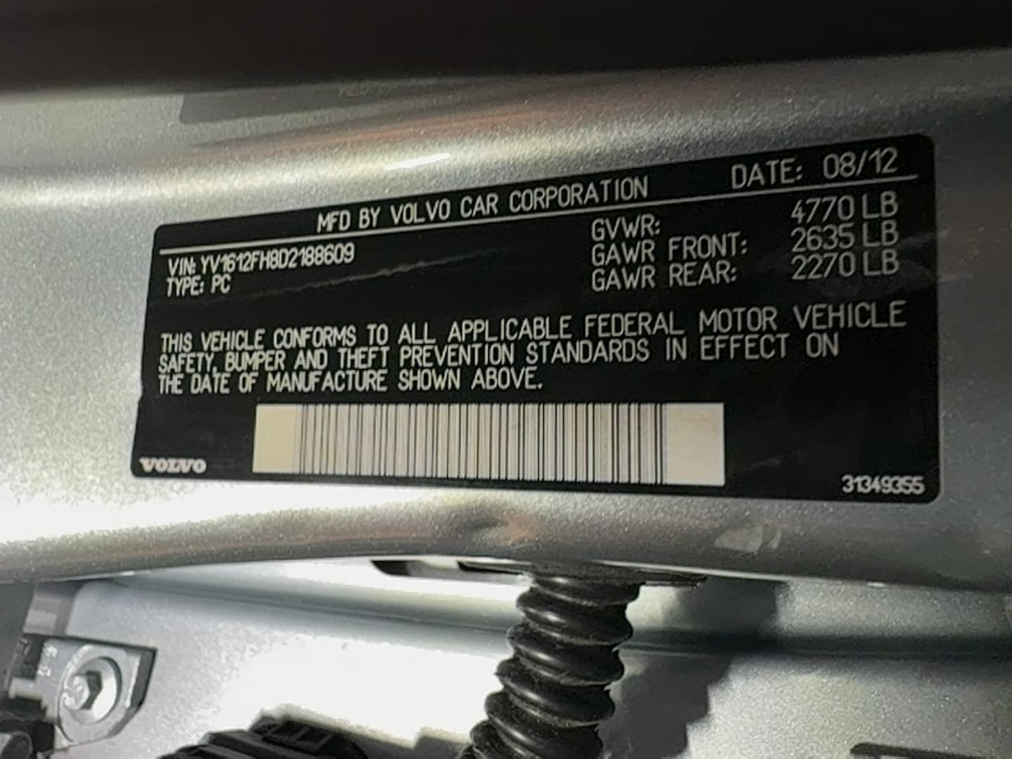 2013 Volvo S60 T5 thumbnail 9