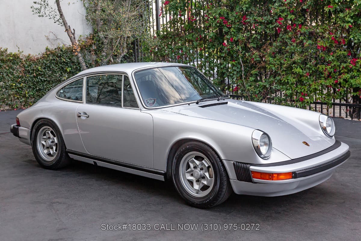 1975 Porsche 911S Sunroof Delete Coupe Silver Anniversary Edition thumbnail 3