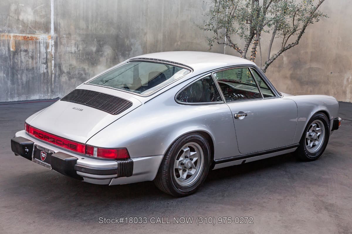 1975 Porsche 911S Sunroof Delete Coupe Silver Anniversary Edition thumbnail 4