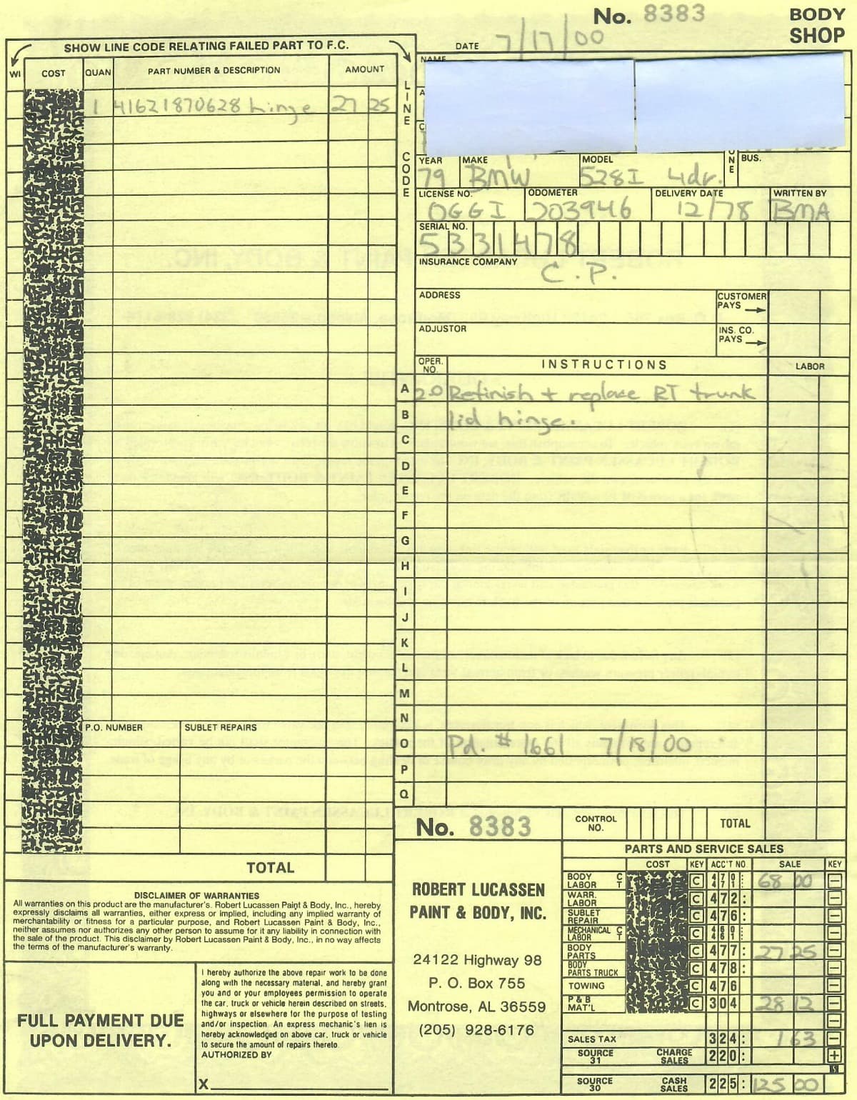 1979 BMW 528i 4-Speed thumbnail 20