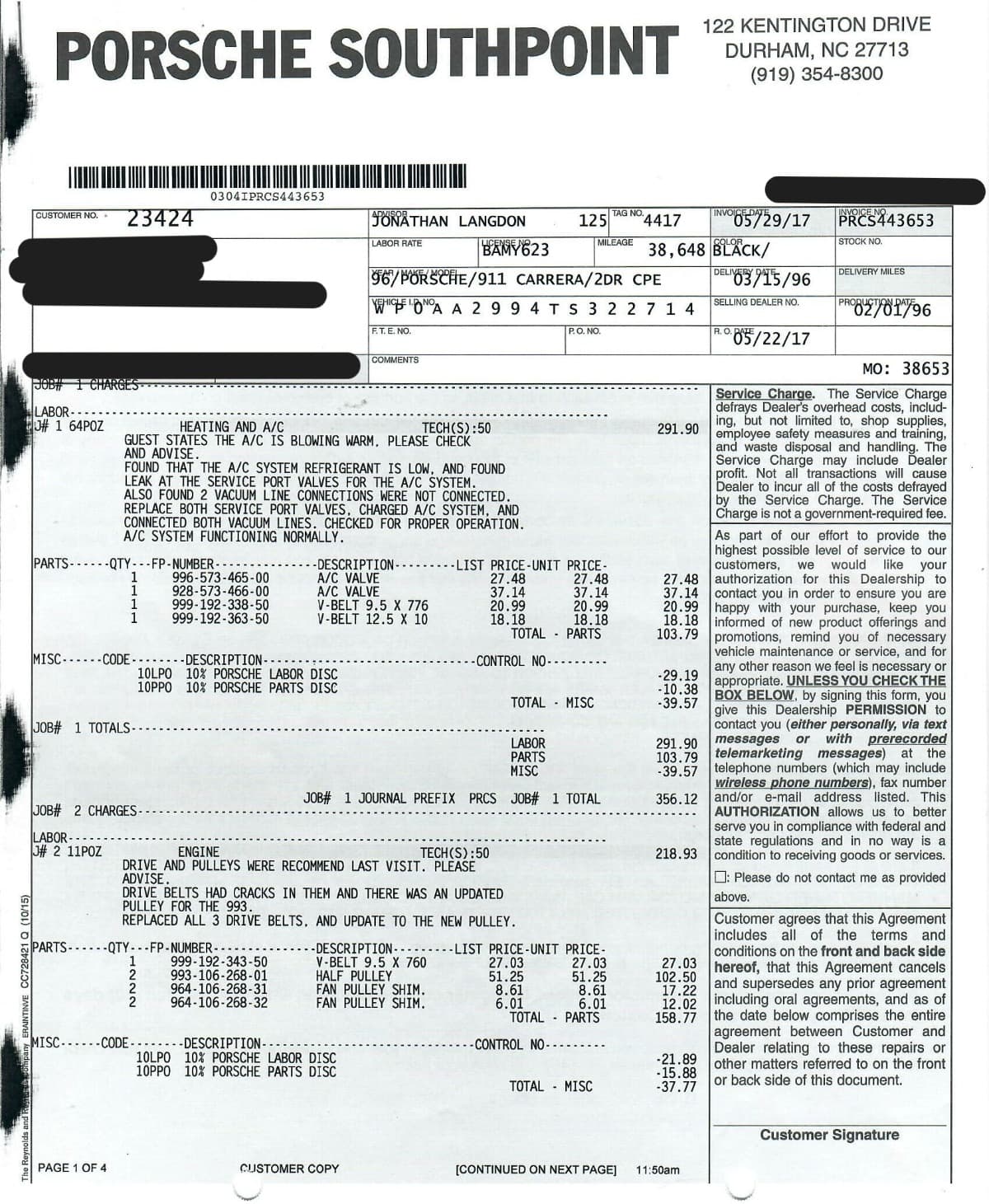 1996 Porsche 993 Carrera Coupe thumbnail 22