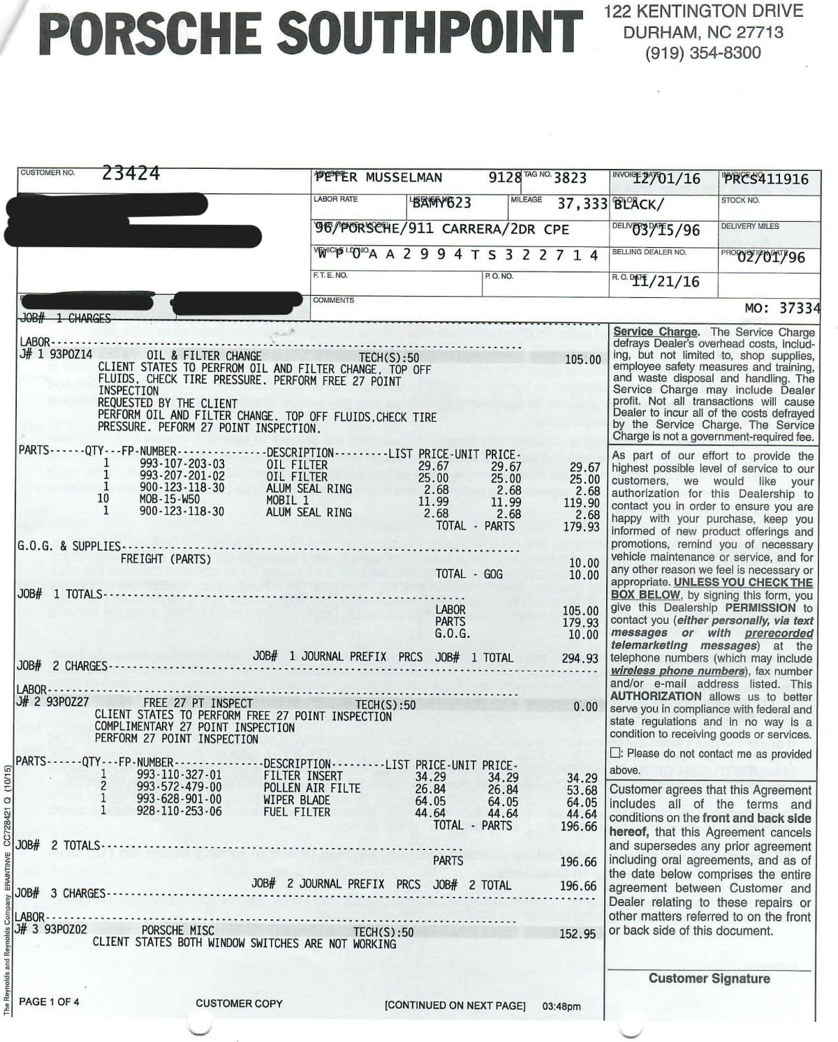 1996 Porsche 993 Carrera Coupe thumbnail 23