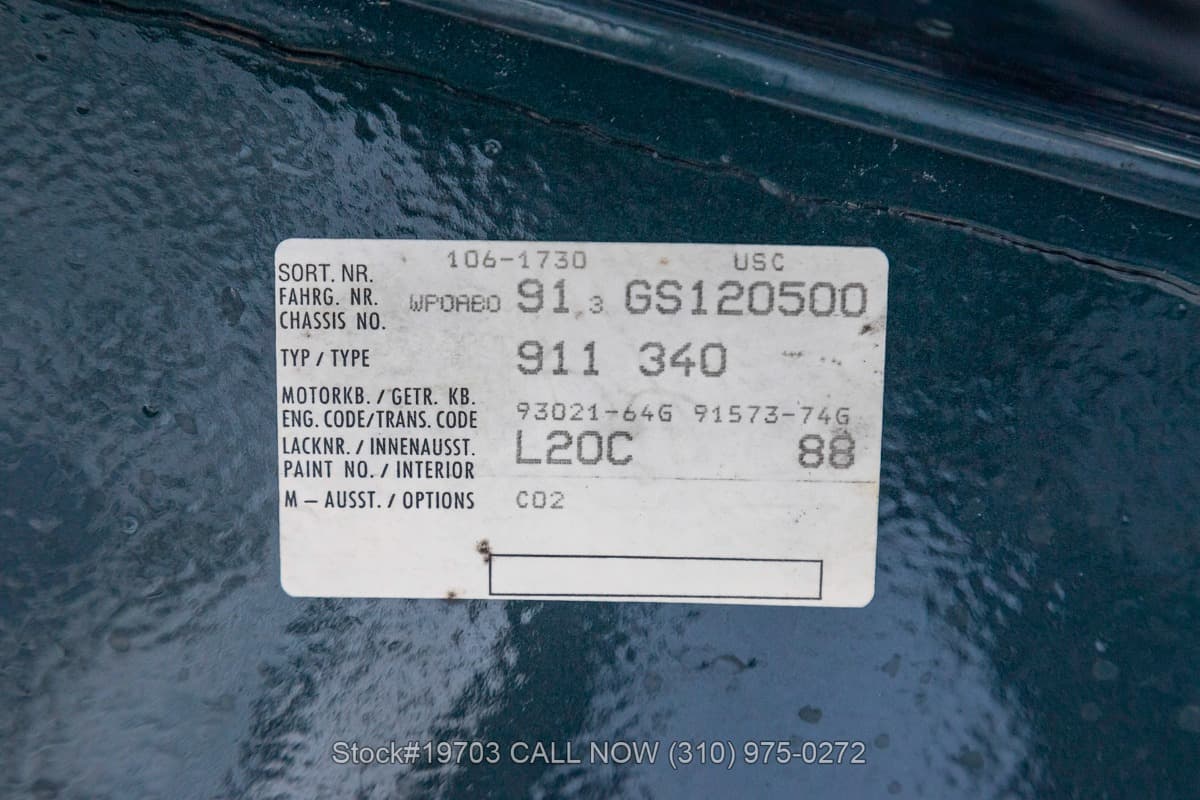 1986 Porsche Carrera Sunroof Coupe thumbnail 22