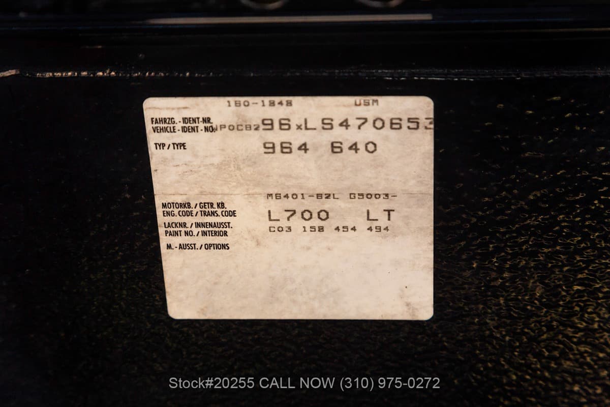1990 Porsche 964 Carrera Cabriolet thumbnail 22