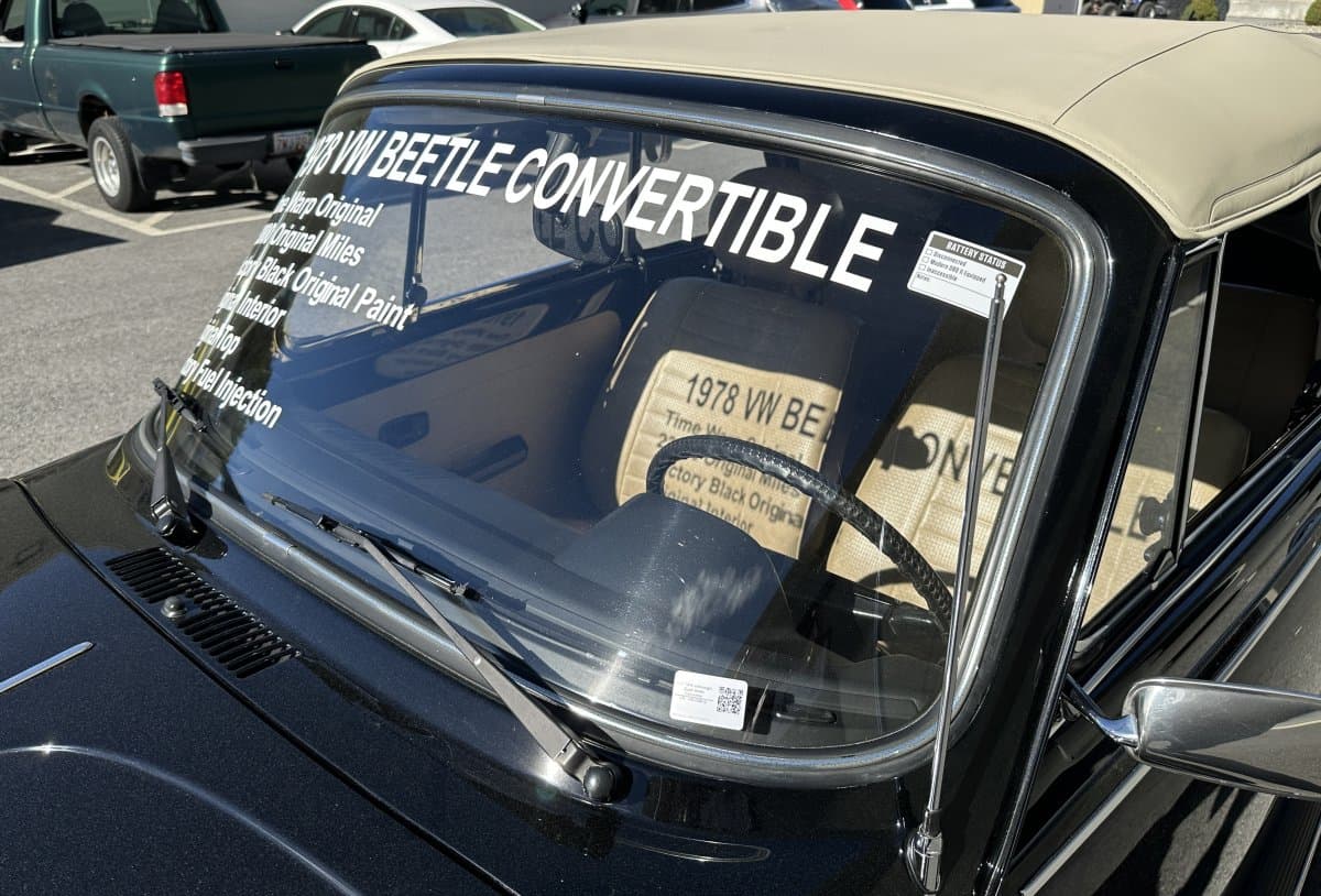 1978 Volkswagen Super Beetle Convertible thumbnail 11