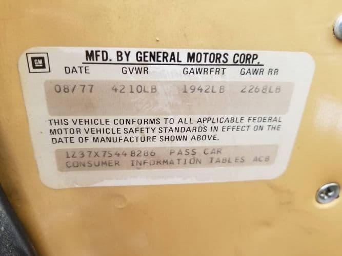 1977 Chevrolet Corvette L82 thumbnail 6