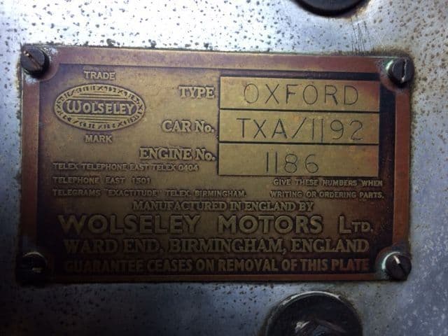 1947 Wolseley Oxford London Taxi thumbnail 3