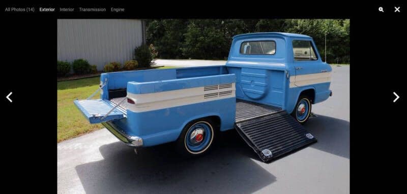 1962 Chevrolet Corvair Rampside thumbnail 3
