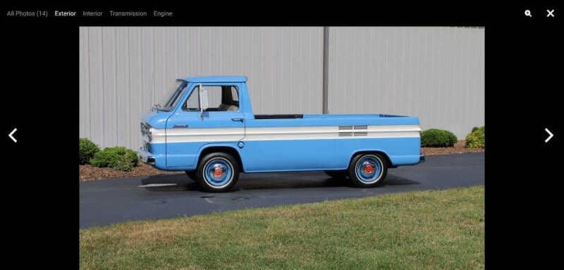 1962 Chevrolet Corvair Rampside thumbnail 4