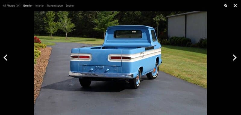 1962 Chevrolet Corvair Rampside thumbnail 5