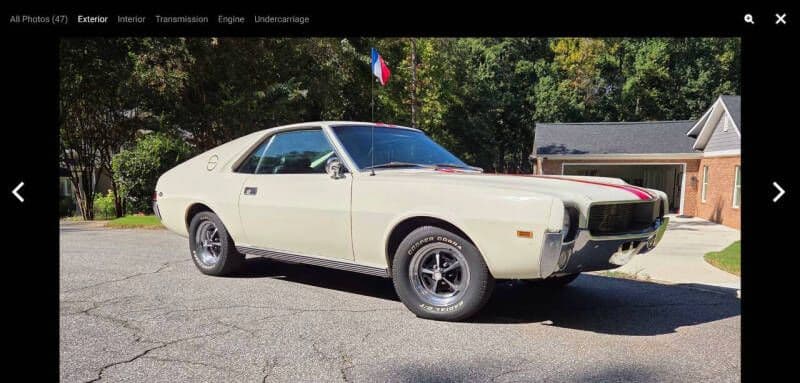 1969 AMC AMX thumbnail 8