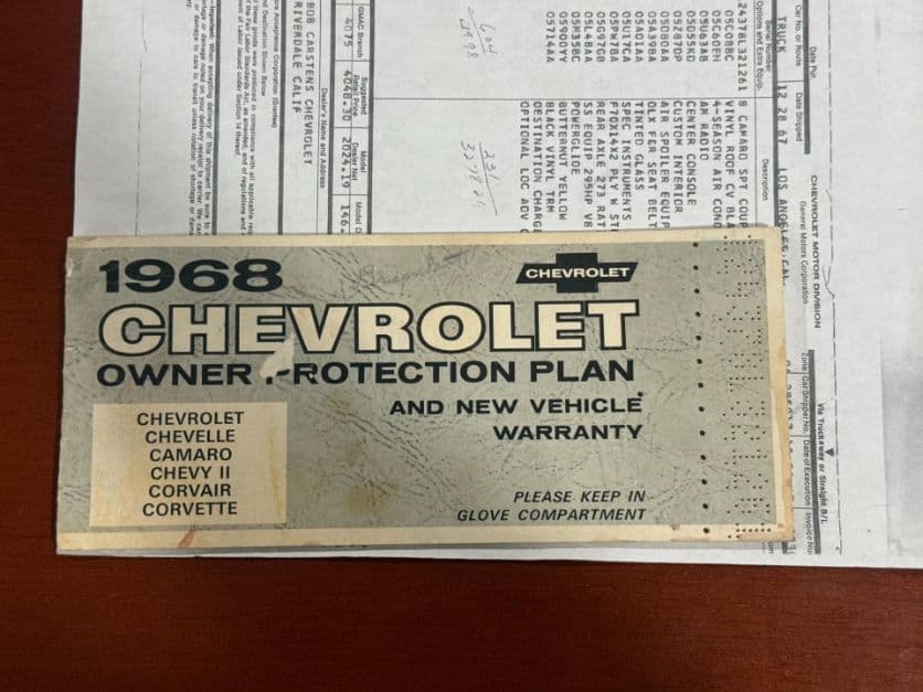 1968 Chevrolet Camaro Super Sport thumbnail 6