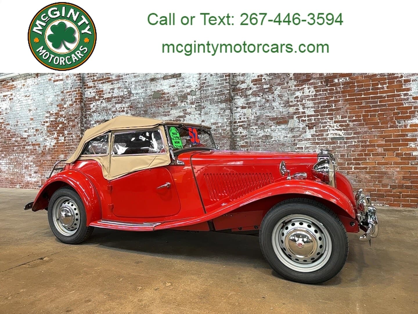 1952 MG TD Roadster — photo 1